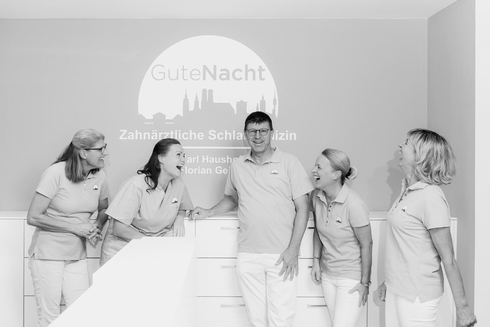 Praxisteam der zahnärztlichen Schlafmedizin, Schwarzweiß